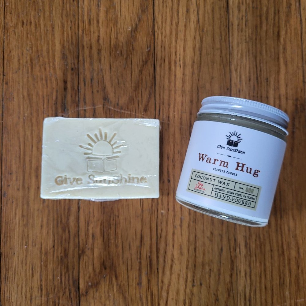 Give Sunshine "Warm Hug" Candle & Soap - NEW!